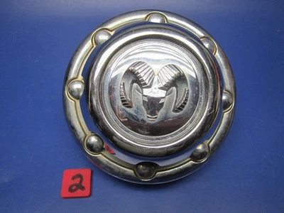 DODGE RAM 2500 3500 3/4 TON CHROME CENTER HUB CAP 94 95 96 97 98 99 00 01 02 #2 - Image 1 of 4