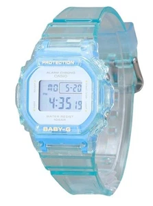 Casio Baby-G Digital Summer Jelly Transparent Blue Resin BGD-565SJ-2 Lady Watch - Picture 1 of 3