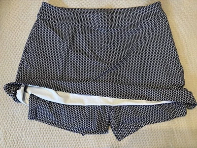 Fairway & Green Ladies 8 Skirt Skort Herringbone Golf Tennis Pickle Ball Black - Image 1 of 4