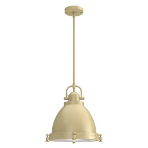 Hunter Bridgemoor 2-Light Pendant Light in Modern Brass - Picture 1 of 1