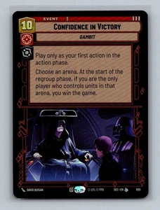 Confidence in Victory 655 - Secrets of Power - Star Wars Unlimited SHIPS NOW - Picture 1 of 2