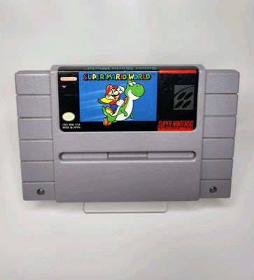Super Mario World SNES Super Nintendo Original Cartridge Only Tested Working - Image 1 of 4