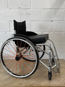 Bromakin Street Aluminium Wheelchair & Titanium Footrest + Spinergy Wheels - Picture 1 of 24