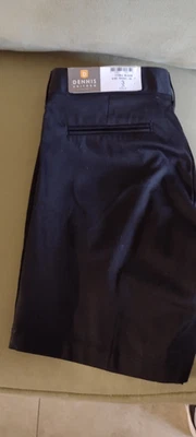 GIRLS DENNIS UNIFORM SHORTS SIZE 3 JR - BLACK 7736J - Image 1 of 4