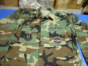 USAF BDU HEMD/MANTEL COMBAT HOT WEATHER GRÖSSE LARGE KURZ 931ST MED FLT - Bild 1 von 17