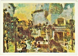 A.Golovin 1965 Russian postcard Café "Lillas Pastia" Scene to opera CARMEN - Picture 1 of 2