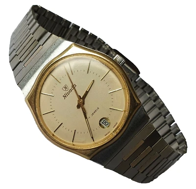 NIVADA Fecha a 6 Resistente al Agua y a los Golpes Nº47057 FE140-1C Desde 1975 Foto 1 de 4