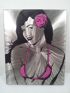 Extrem seltene ""Pop Star Serie #1" Bettie Seite #2 von 2 signierten Metallausstellungen - Bild 1 von 12