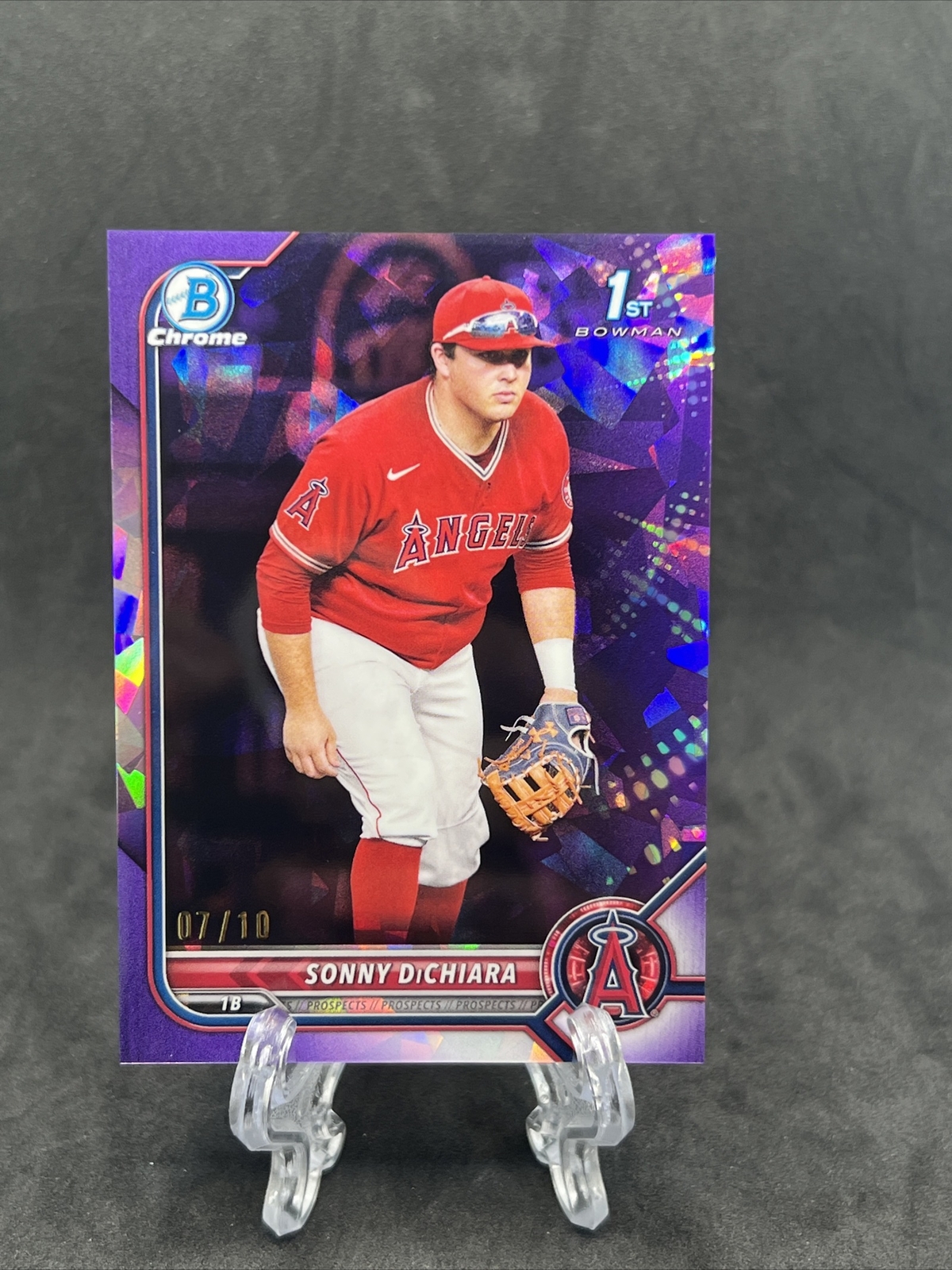 2022 Bowman Draft Sapphire SONNY DiCHIARA #BDC-16 1st PURPLE #d /10 LA Angels**