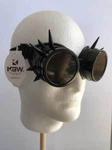 *NEW* Steampunk Spiked Welder Goggles Halloween Costume Masquerade Mask Cosplay - Picture 1 of 3