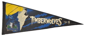 Minnesota Timberwolves Logo Sun Ball Pennant 12" x 30" - Picture 1 of 9