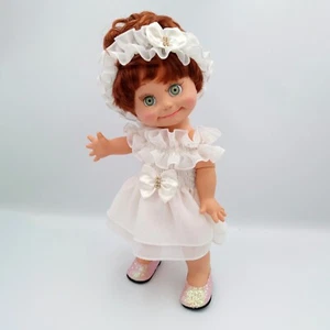 Gorgeous elegant chiffon dress and headband for Galoob Baby Face Doll clothes - Picture 1 of 7