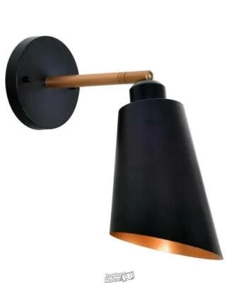 Aplique Kenroy Home Alvar 1 luz negro Foto 1 de 2