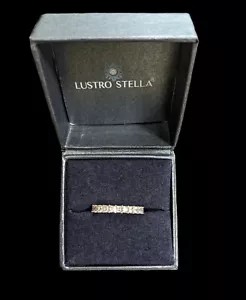 Sterling Silver CZ Baguette Ring Size 8 - Picture 1 of 8