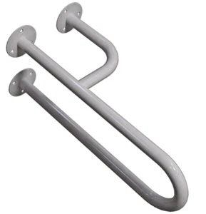 Manija de Soporte para Baño Accesible Montable Derecho 50 cm Blanco DN32 m - Imagen 1 de 6