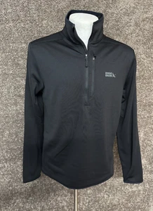 Eddie Bauer Herren Half Zip Activator Grid Fleece Pullover-schwarz-Small-Neu mit Etikett - Bild 1 von 17