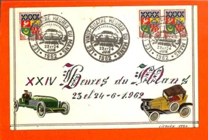 PARIS / SALON DE L' AUTO / CARTE ARTISANALE 1962 - Picture 1 of 2