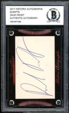 Dave Frost 2017 Historic Autographs Scripts #nno BGS BCCG Authentic