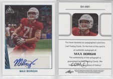 2021 Leaf Memories 1990 Base Auto Platinum Spectrum /50 Max Borghi #BA-MB1 Auto