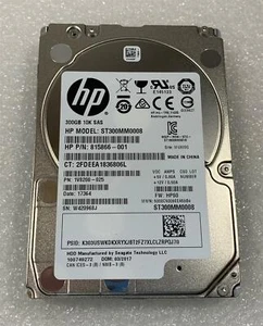 HP 758766-001 Seagate ST300MM0008 HDD Hard Disk Drive 300 GB 10K SAS 2.5 inch - Picture 1 of 4
