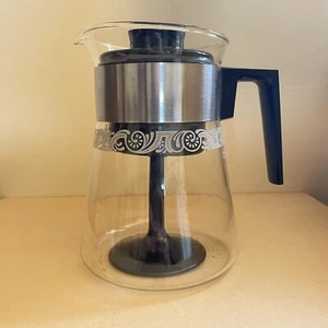 Vintage Glass Pyrex Coffee Pot Stove Pot - Picture 1 of 3