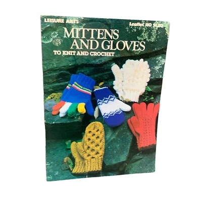 Leisure Arts Mittens & Gloves To Knit And Crochet Leaflet 110 - Image 1 of 2