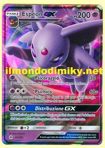 Pokemon ESPEON GX SOLE e LUNA 61-149 RARA FOIL IN ITALIANO - Foto 1 di 1