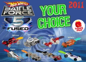 McDonalds 2011 HOT WHEELS BATTLE FORCE 5 FUSED Battleforce Auto IHR Spielzeug WAHL - Bild 1 von 13