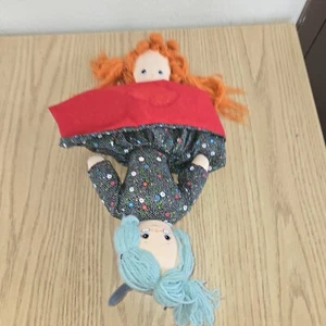 Vtg Dippity Flip Doll 3 Way Grandma Big Bad Wolf Lil Red Riding Hood - Picture 1 of 10