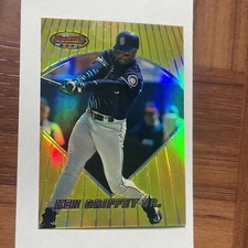 1996 Bowman's Best #71 Ken Griffey Jr Refractor Card HoF/Seattle 🔥
