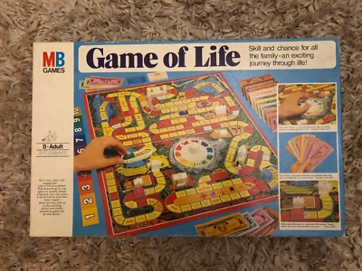 The Game Of Life Family Board Game Retro Vintage 1978 MB Games English Complete - Image 1 of 4
