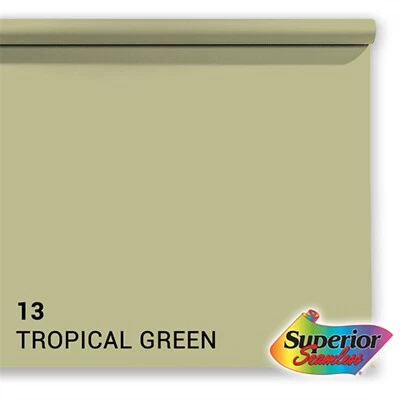 Hintergrundkarton 1,35x11m tropical green Nr. 013 Papierrolle, Studiohintergrund - Bild 1 von 4