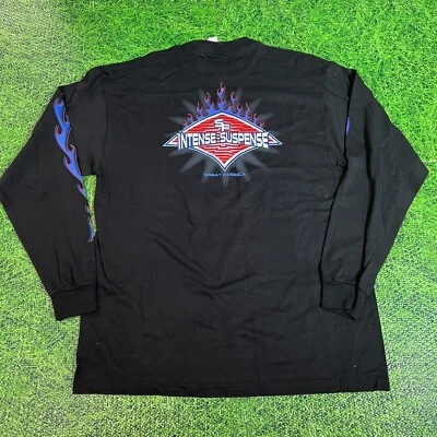 Vintage Intense Suspense Six Flags Long sleeve Shirt sz Large New With Tag - Image 1 of 4