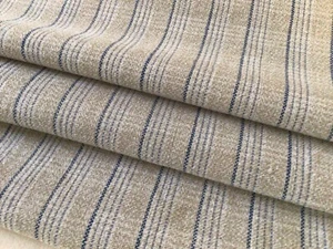 Small Scale Vintage French Cotton-linen Plaid Shirting Fabric Dolls Sewing - Picture 1 of 10