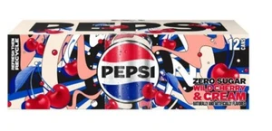 Pepsi Zero Sugar Soda Wild Cherry & Cream - Picture 1 of 6