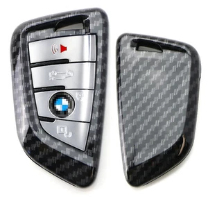 Exact Fit Carbon Fiber Smart Key Fob Shell Cover For BMW X1 X4 X5 X6 5 7 Series - Bild 1 von 7