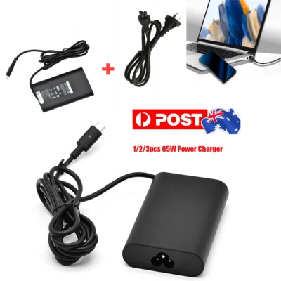 65W USB-C Round Laptop Charger Adapter Power Supply For Dell P29T XPS Latitude - image 1 of 4