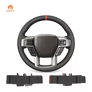 MEWANT Black PU Leather Steering Wheel Cover for Ford F-150 F-250 F-350 F-450 - Bild 1 von 10