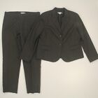 Pendleton Women's 2 pc Pant Suit Size 16/12* Charcoal Jacket Lined VTG USA Made