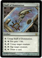1x Staff of Domination  [EX, FIFTH DAWN, FREE SHIPPING]