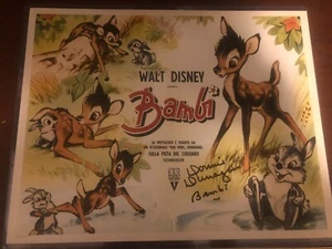 DONNIE DUNAGAN SIGNED BAMBI 11X14 PHOTO DISNEY Proof - Picture 1 of 2