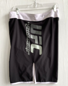 UFC Grappler Fight Shorts Ultimate Fighting Championship Black Stretch Size 40