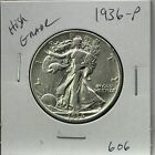 1936 P Walking Liberty Silver Half Dollar HIGH Grade US Coin #606