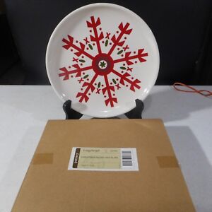 Longaberger Christmas Snowflake Plate #32392