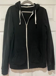 ABBOT MAIN Size XL Black Full Zip Hooded Sweatshirt Hoodie Pockets - Picture 1 of 5