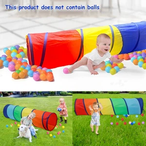 Kids Play Tunnel for Toddlers Pop Up Crawl Tunnel Playhouse for Boys Girls leaDB - Picture 1 of 12