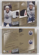 2008-09 SP Game Used Edition Gold /25 Shawn Horcoff Sam Gagner #AF2-HG Patch