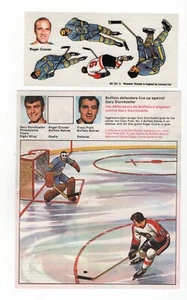 1972-73 HOCKEY ACTION REPLAY BY LETRASET ROGER CROZIER # 3 NEUWERTIG + 86022 - Bild 1 von 2