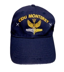CIDU Monterey US Navy Blue Ball Cap Baseball Hat Military Pride Adjustable - Picture 1 of 7