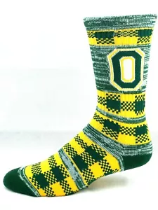 Oregon Ducks grün & gold RMC Quilt Deuce Crew-Socken - Bild 1 von 2